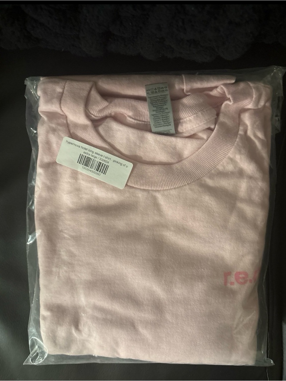 R.E.M - Ariana Grande REM Beauty Hypernova Hotel Pink Long Sleeve XL NEW